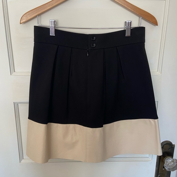 PJK A-Line Skirt with Leather Trim - Picture 3 of 3